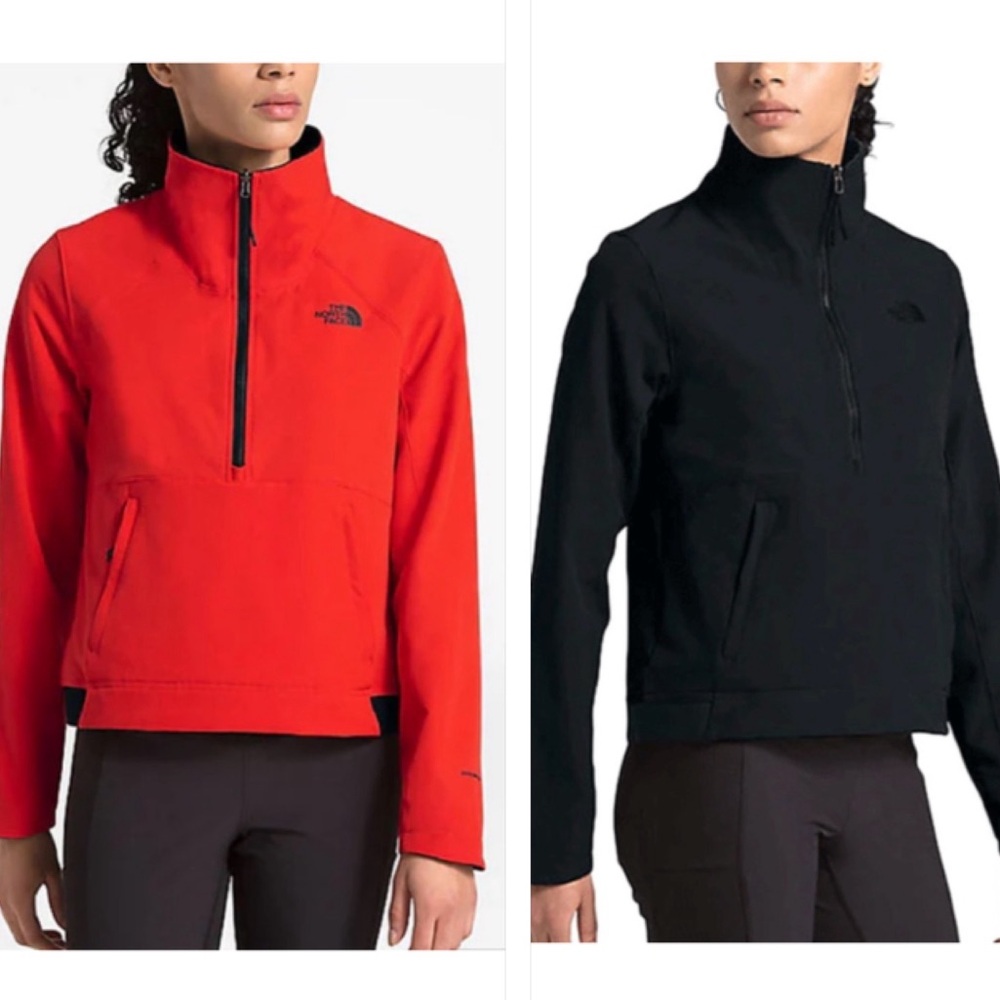 North Face Women’s Half Zip Reversible Pullover Jacket Black Size Medium